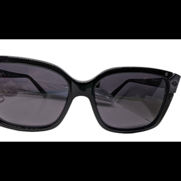 LANVIN SLN504 SLN 504 Black Sunglasses 57-16-140 col 0700 Square Tinted case - Picture 3 of 10
